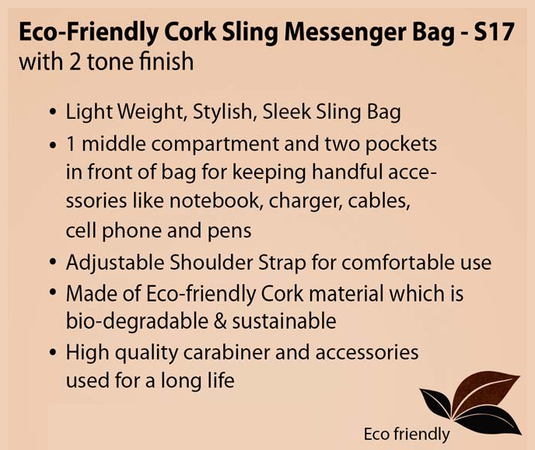 Eco-Friendly Cork Sling Bag